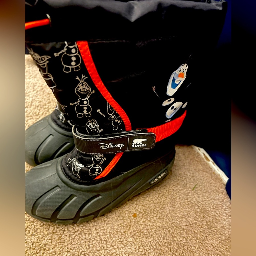 Kids Sorel Olaf Frozen Snow Boots Size 1